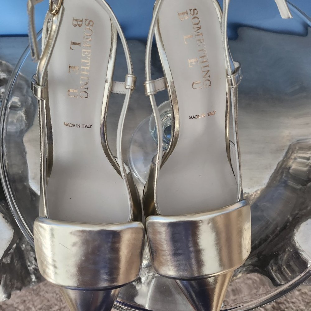 Something Bleu Metallic Heels - image 7